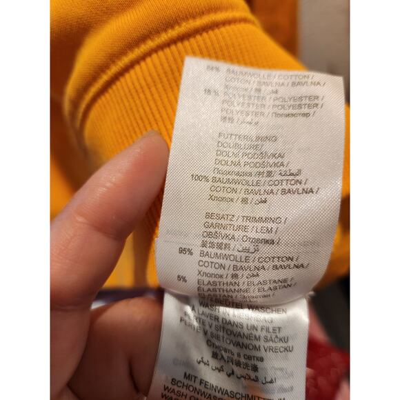 Oui "The Art of Doing Nada" Yellow Hoodie - Size S - Picture 4 of 8